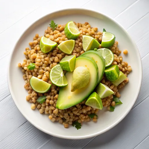 Salad Bijian Utuh dengan Alpukat